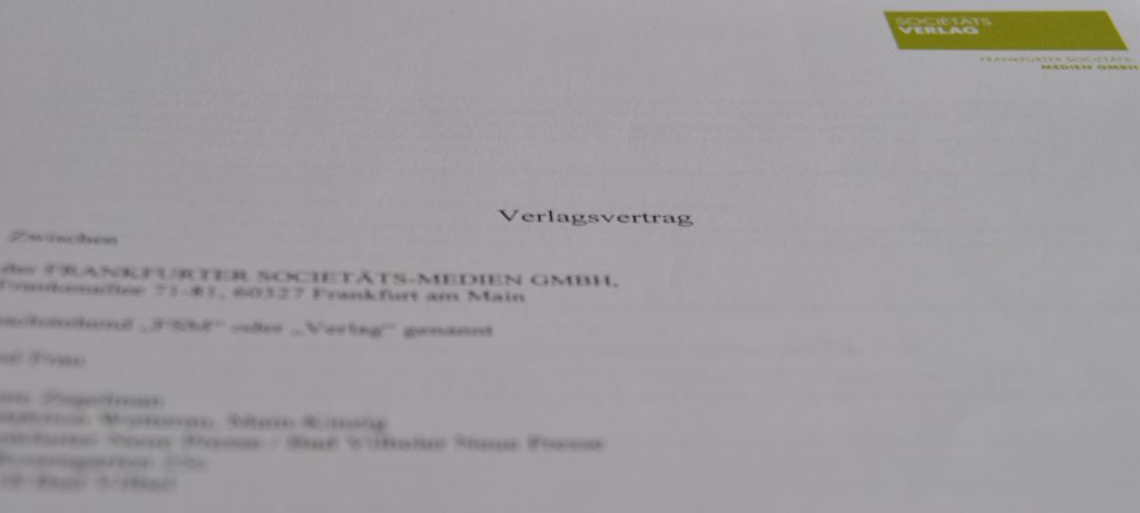 Verlagsvertrag